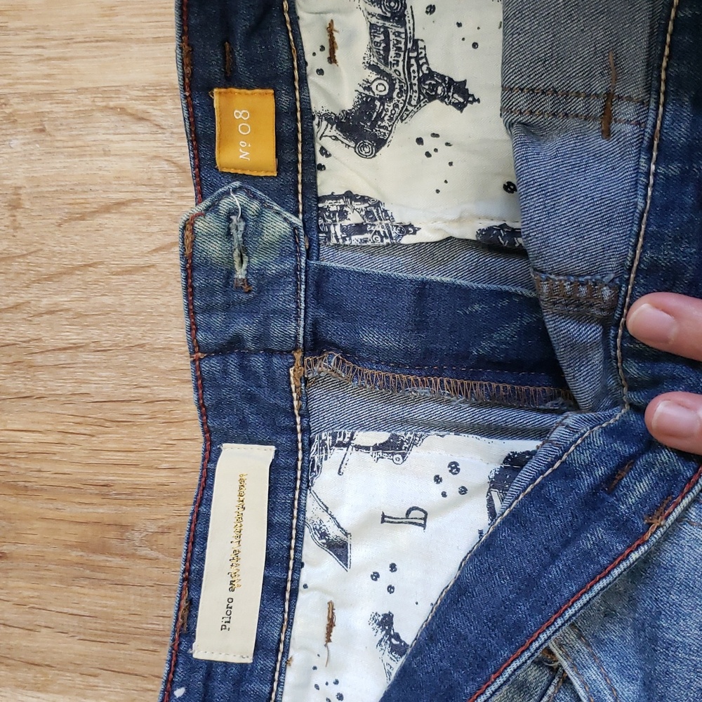 Pilcro and The Letterpress Denim Skirt, Size 8 - Picture 6 of 9